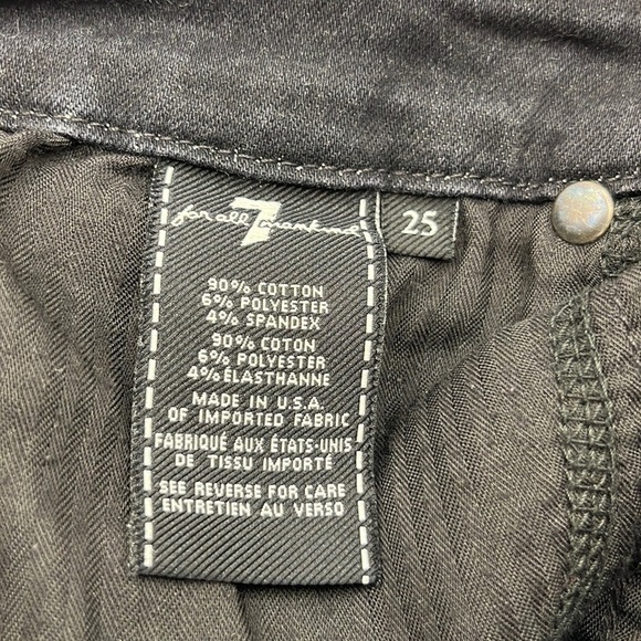 7 For All Mankind Cropped High Waist Vintage Straight Size 25 - Picture 10 of 16
